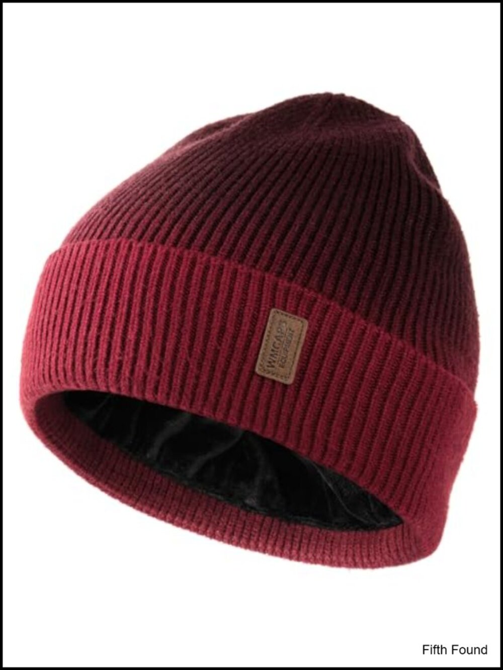 Warm Fleece Lined Knit Beanie Hat Men Women One Size Stretchy Winter